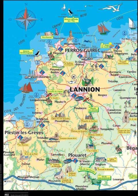 Maison Lannion Historique - Cote De Granit Rose מראה חיצוני תמונה